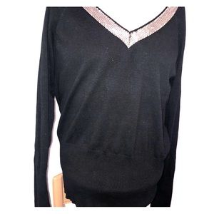 Women's Plus sz Studded Sweater